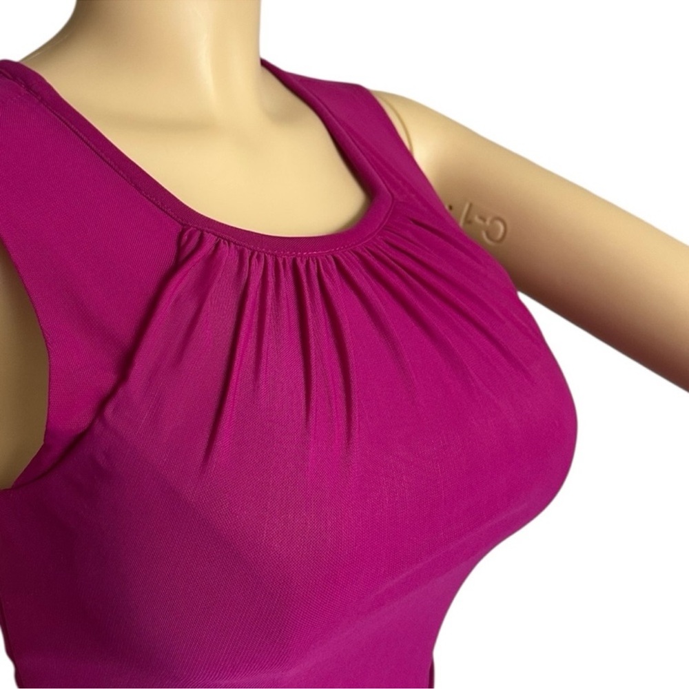 NWT Elegant Magenta Maxi Formal Evening Party Dress Gown - Picture 5 of 16